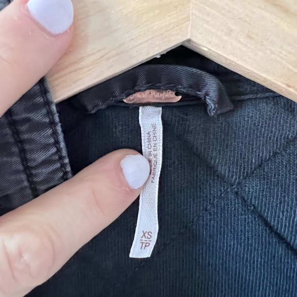 XS Free People Knit Black Moto Jacket - Picture 6 of 10